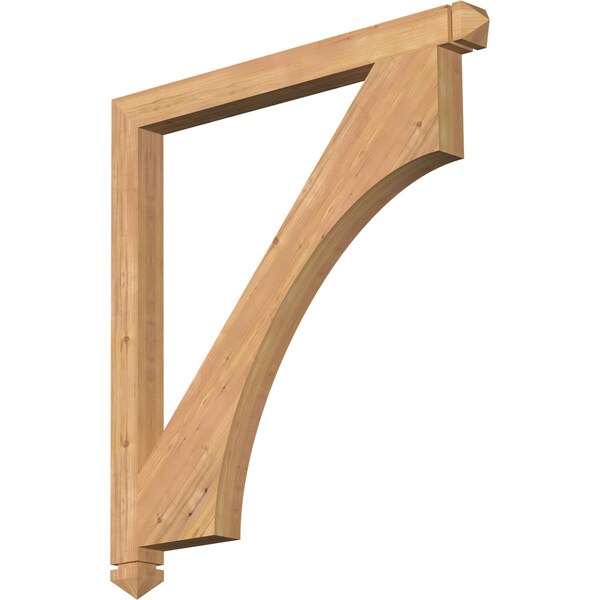 Ekena Millwork Westlake Arts & Crafts Smooth Bracket, Western Red Cedar, 3 1/2"W x 44"D x 48"H BKT04X44X48WTL03SWR - main